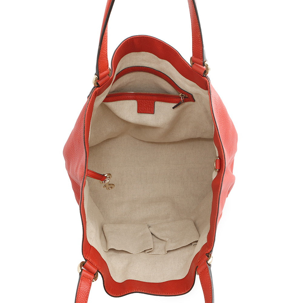 GUCCI Soho Interlocking G Orange282309 Leather