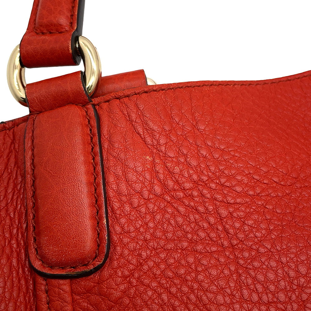 GUCCI Soho Interlocking G Orange282309 Leather
