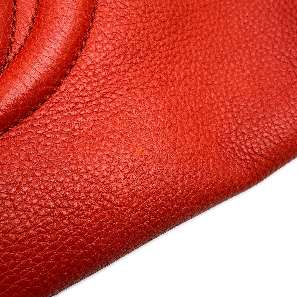 GUCCI Soho Interlocking G Orange282309 Leather