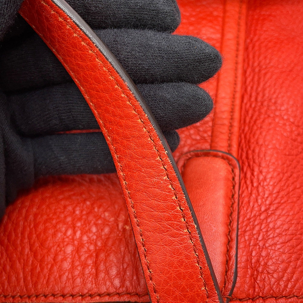 GUCCI Soho Interlocking G Orange282309 Leather