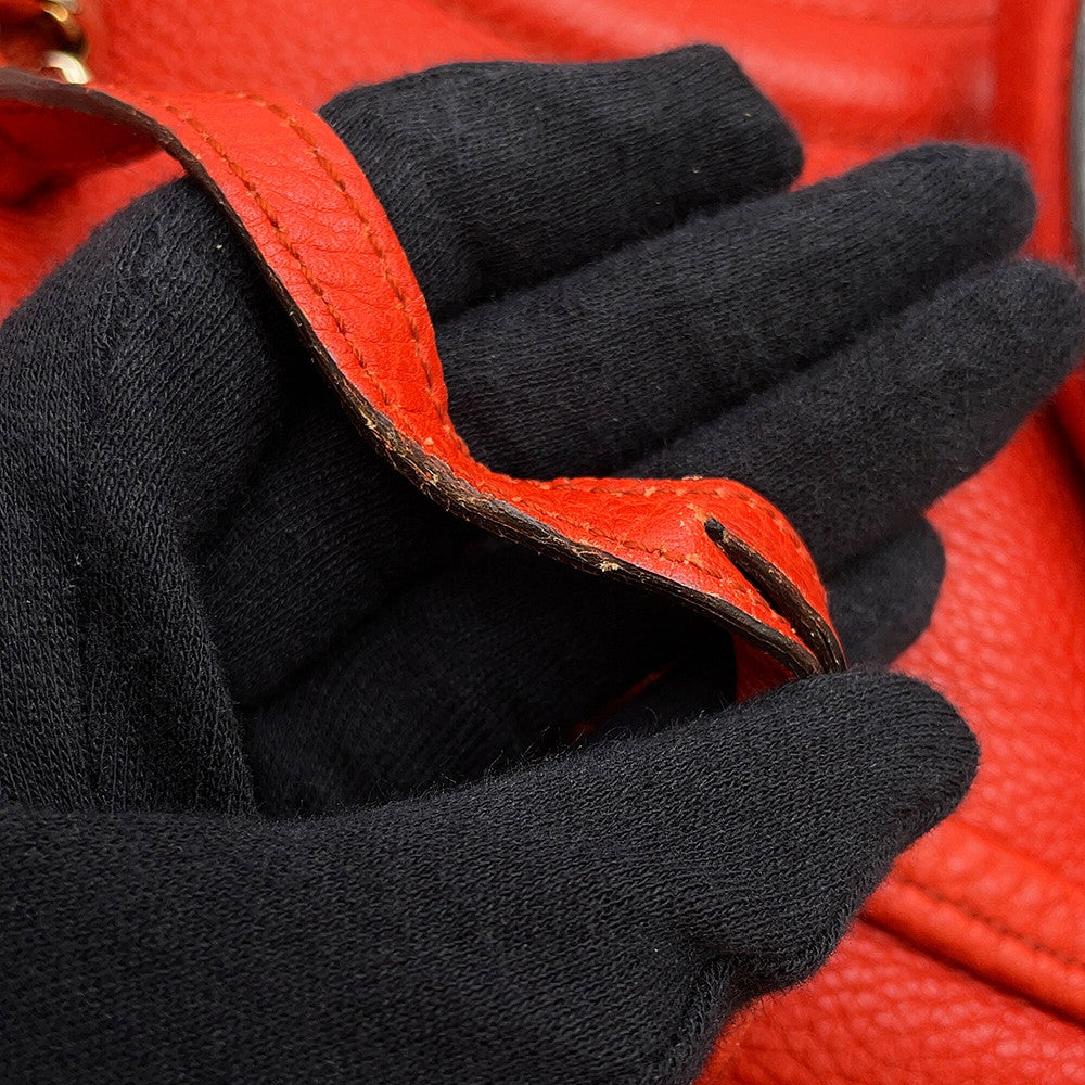 GUCCI Soho Interlocking G Orange282309 Leather