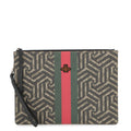 GUCCI Cherie B Clutch Bag Black/Multicolor433665 GG Kaleido Leather