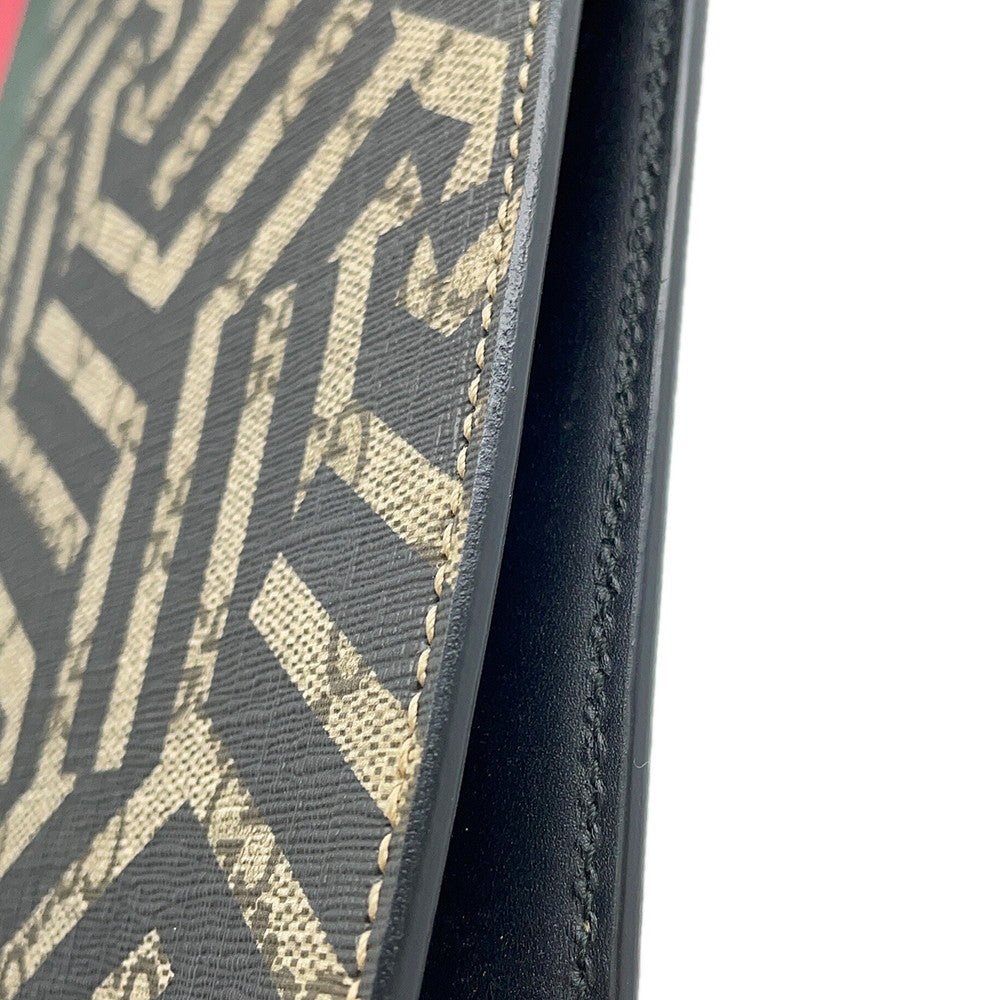 GUCCI Cherie B Clutch Bag Black/Multicolor433665 GG Kaleido Leather