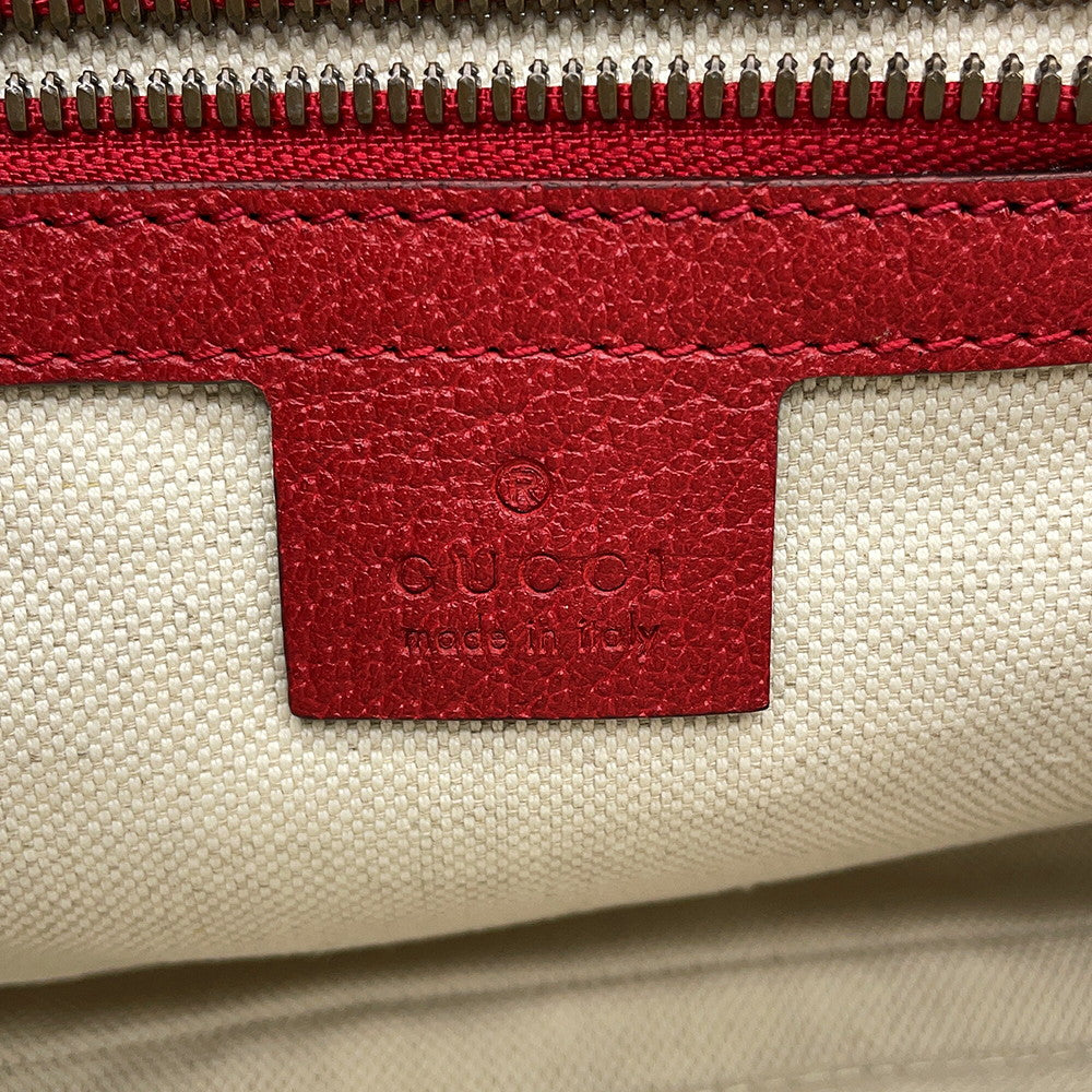 GUCCI Baiadera Waist Bag Red/Multicolor625895 Canvas Leather