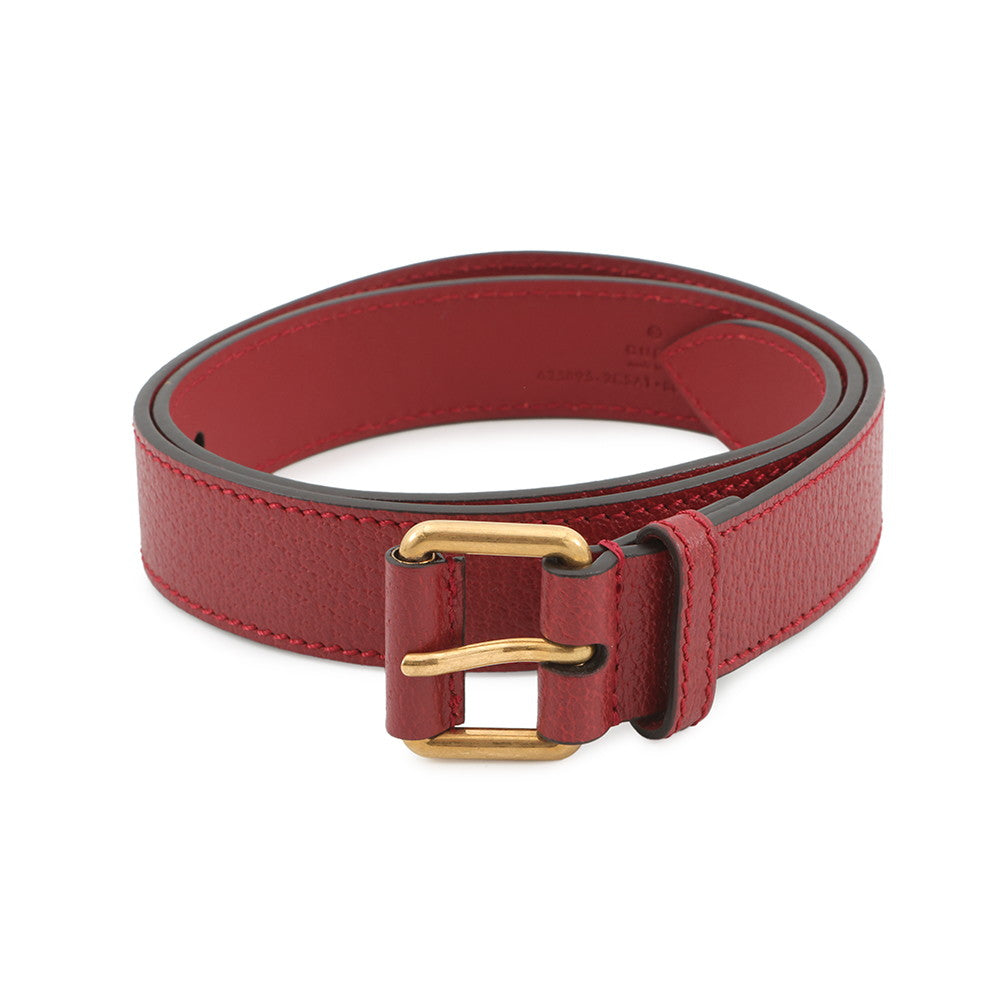 GUCCI Baiadera Waist Bag Red/Multicolor625895 Canvas Leather