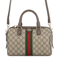 GUCCI Ophidia Medium Travel Bag 2WAY Beige/Brown/Green?836825 FAE0J 9867 GG Supreme Leather