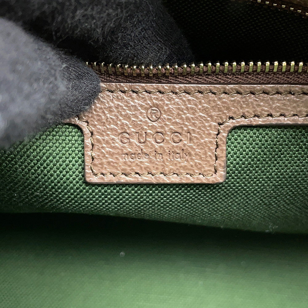 GUCCI Ophidia Medium Travel Bag 2WAY Beige/Brown/Green?836825 FAE0J 9867 GG Supreme Leather