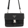 PRADA Re-Nylon x Saffiano Leather Smartphone Case Black2ZH108_2DMH_F0002 Nylon Leather