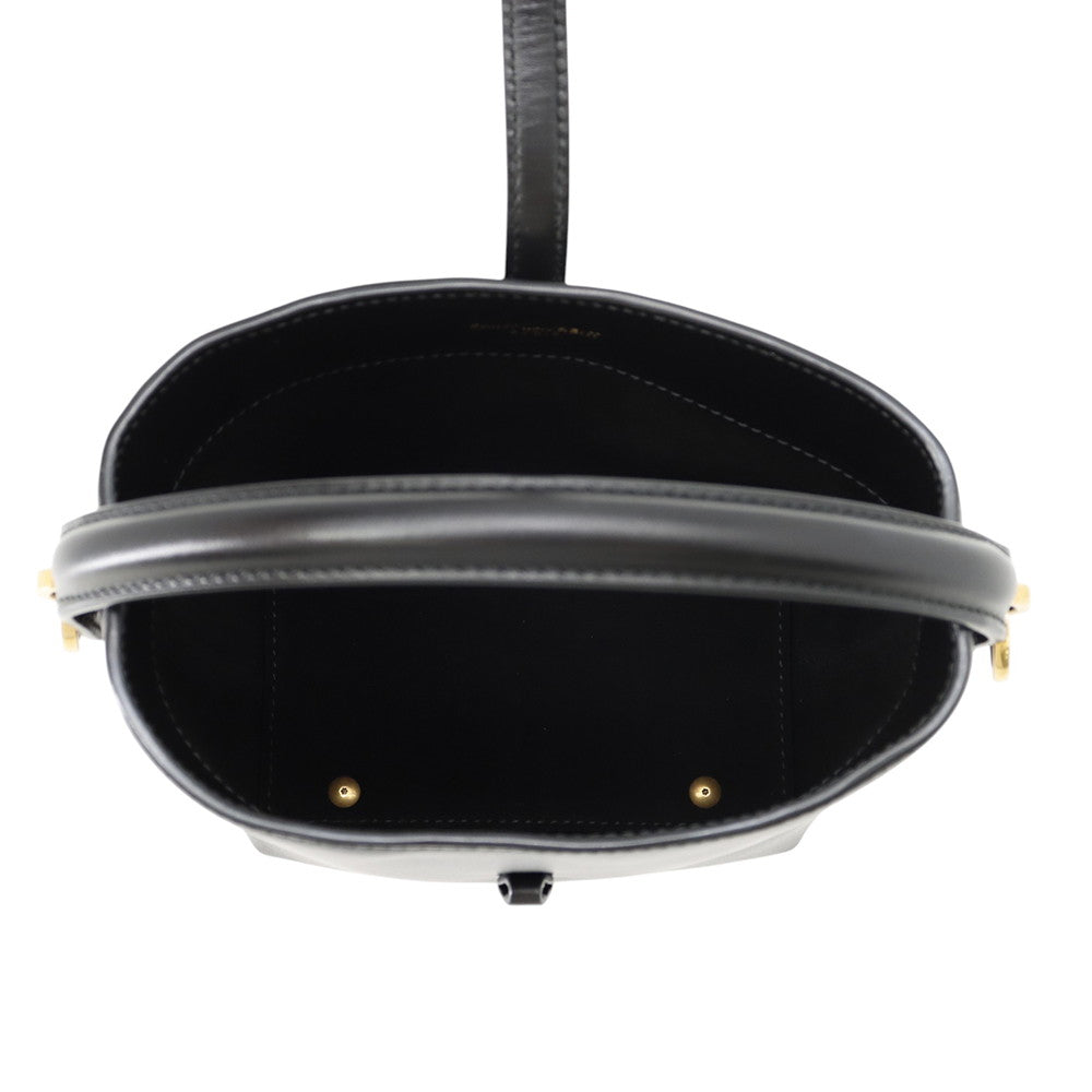 SAINT LAURENT PARIS LE 37 Mini Bucket 2-Way Bag Black765870 Leather