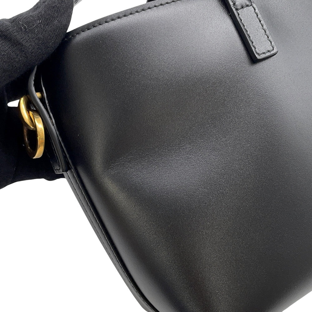 SAINT LAURENT PARIS LE 37 Mini Bucket 2-Way Bag Black765870 Leather