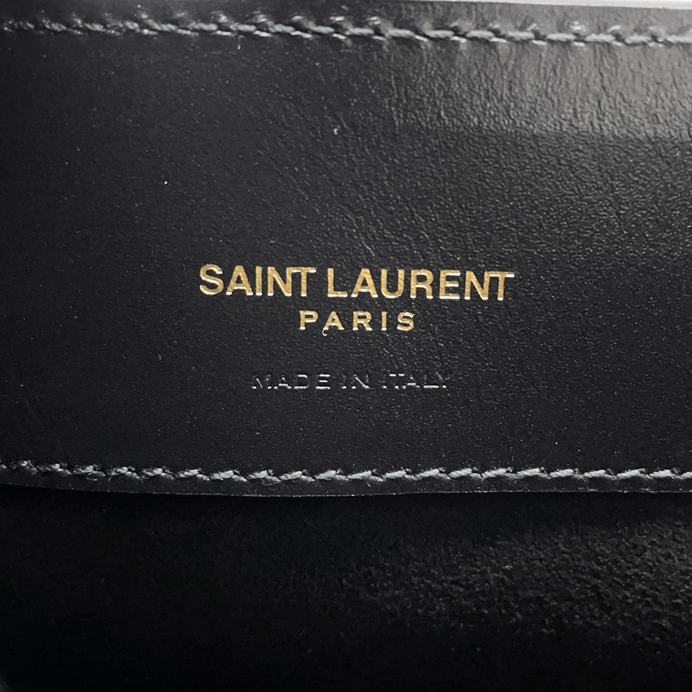 SAINT LAURENT PARIS LE 37 Mini Bucket 2-Way Bag Black765870 Leather