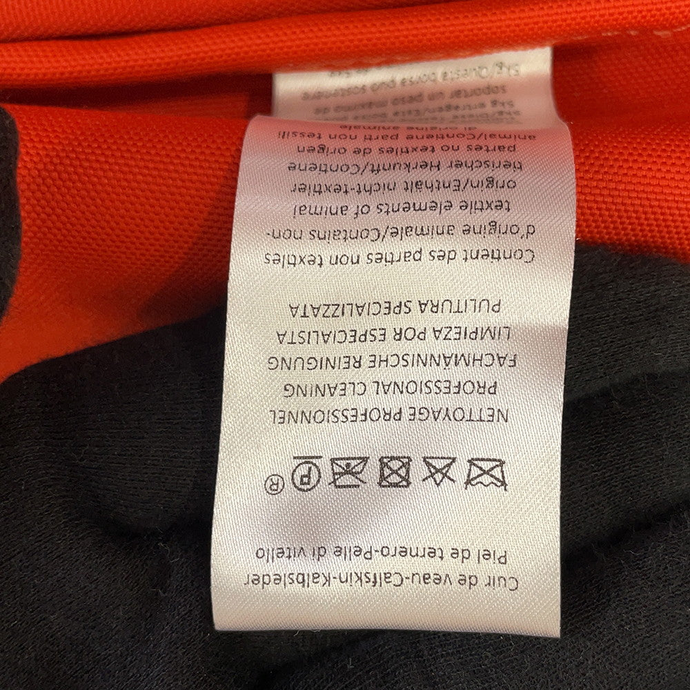 HERMES Dog carrier bag Navy/Brown Canvas