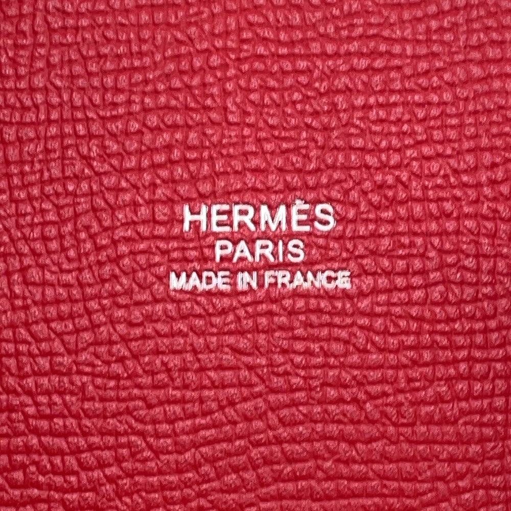 HERMES Muzaldine Rouge Casaque/Multicolor Epsom Silk