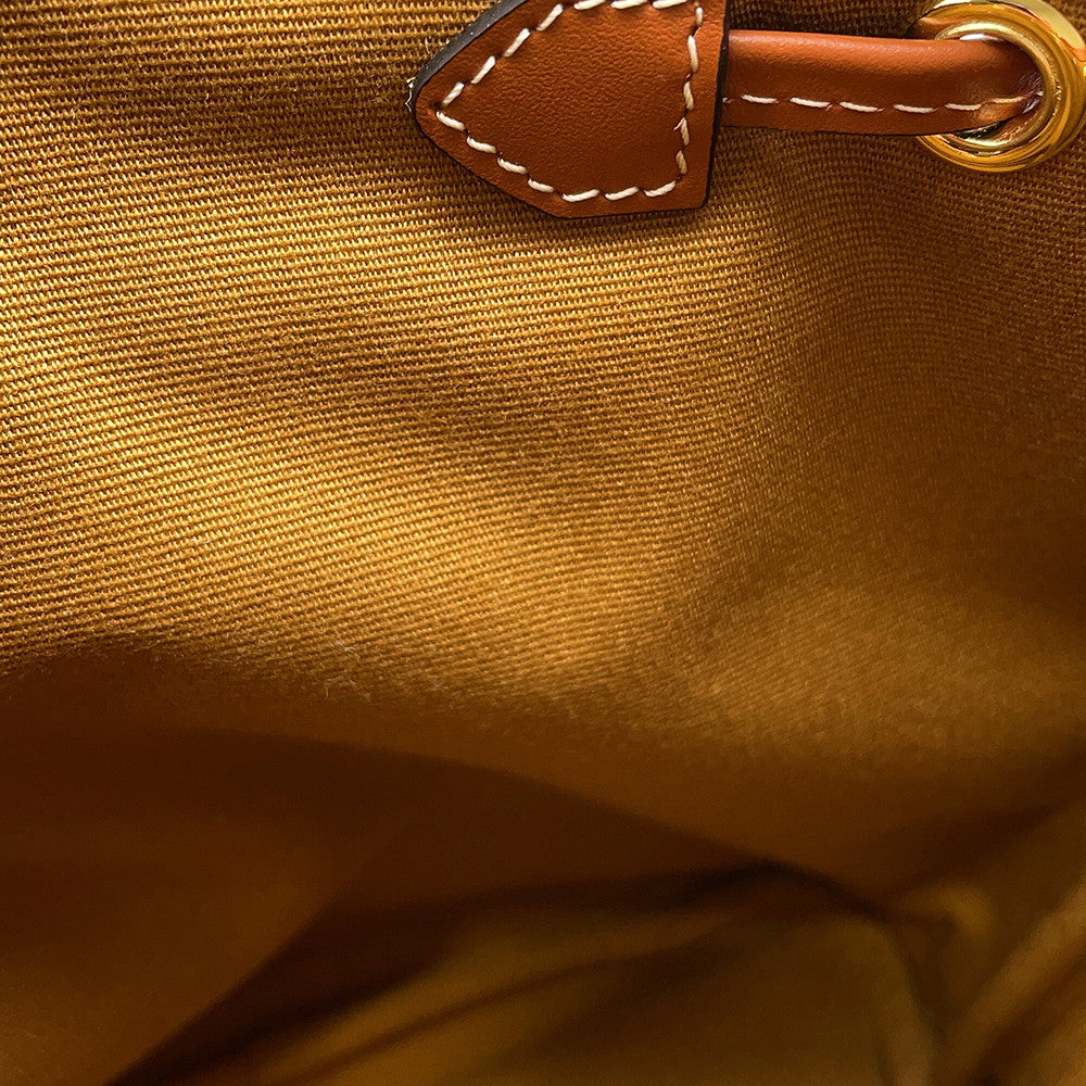 CELINE Falco Triomphe Backpack Tan197662 PVC Calf Leather