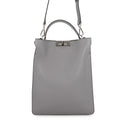 FENDI Peekaboo X-Lite Gray7VA611 Leather Size Small