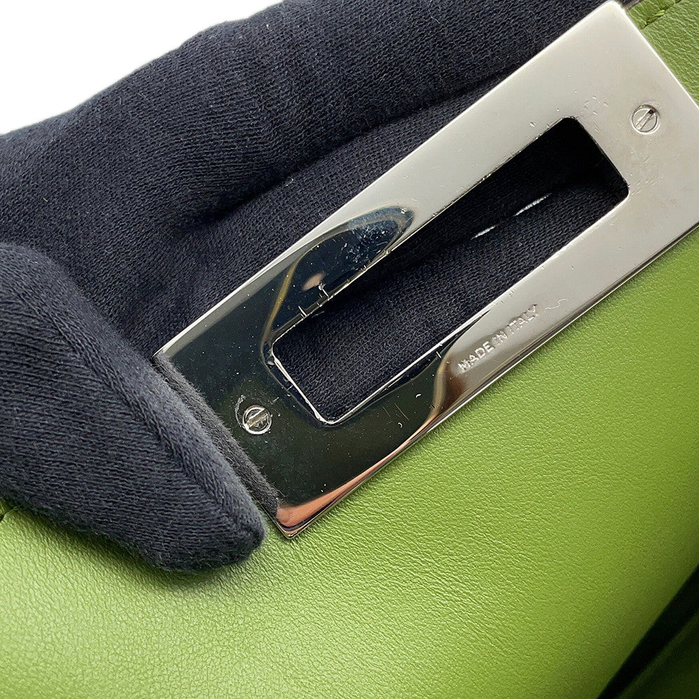 FENDI Peekaboo X-Lite Gray7VA611 Leather Size Small