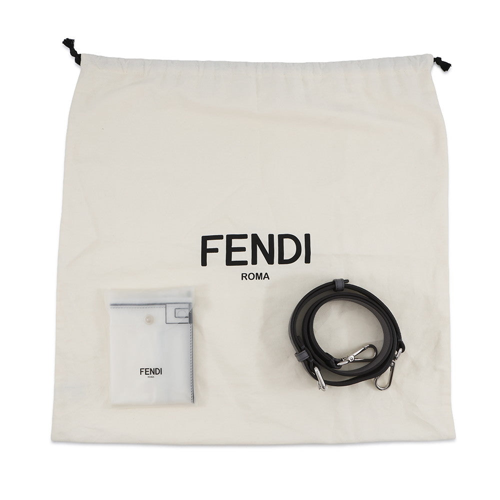 FENDI Peekaboo X-Lite Gray7VA611 Leather Size Small