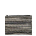 SAINT LAURENT PARIS Skull Print Tablet Case Clutch Bag Black/Beige397294DQD1U1070 Leather