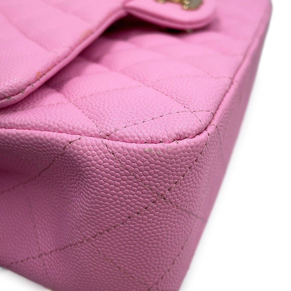 CHANEL Matelasse ChainShoulder Bag PinkA01112 Caviar Leather Size 25