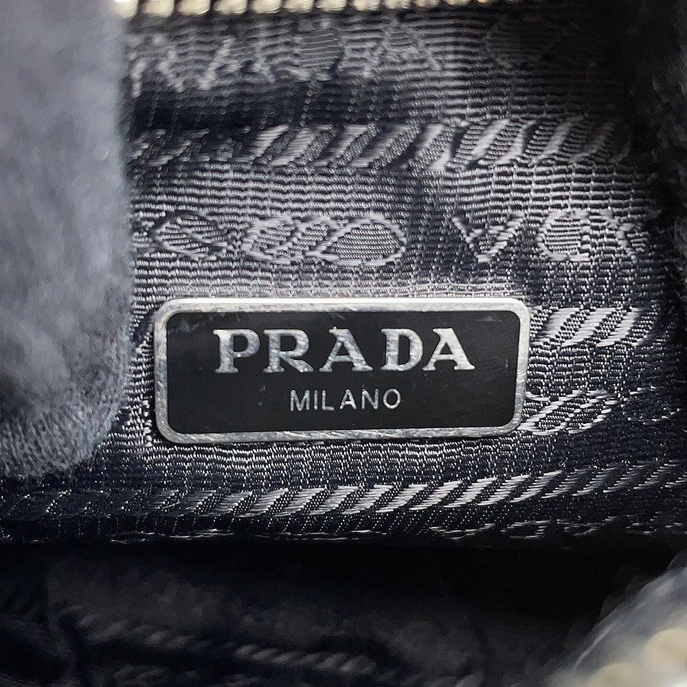 PRADA Re-edition 2005 Shoulder Bag Black1BC194 Leather
