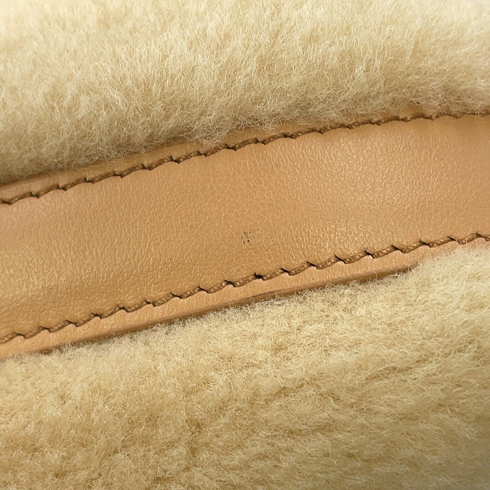 PRADA Arke Bag Beige1BC194_2EC9_F03KL_V_OOO Shearling Leather Size Small