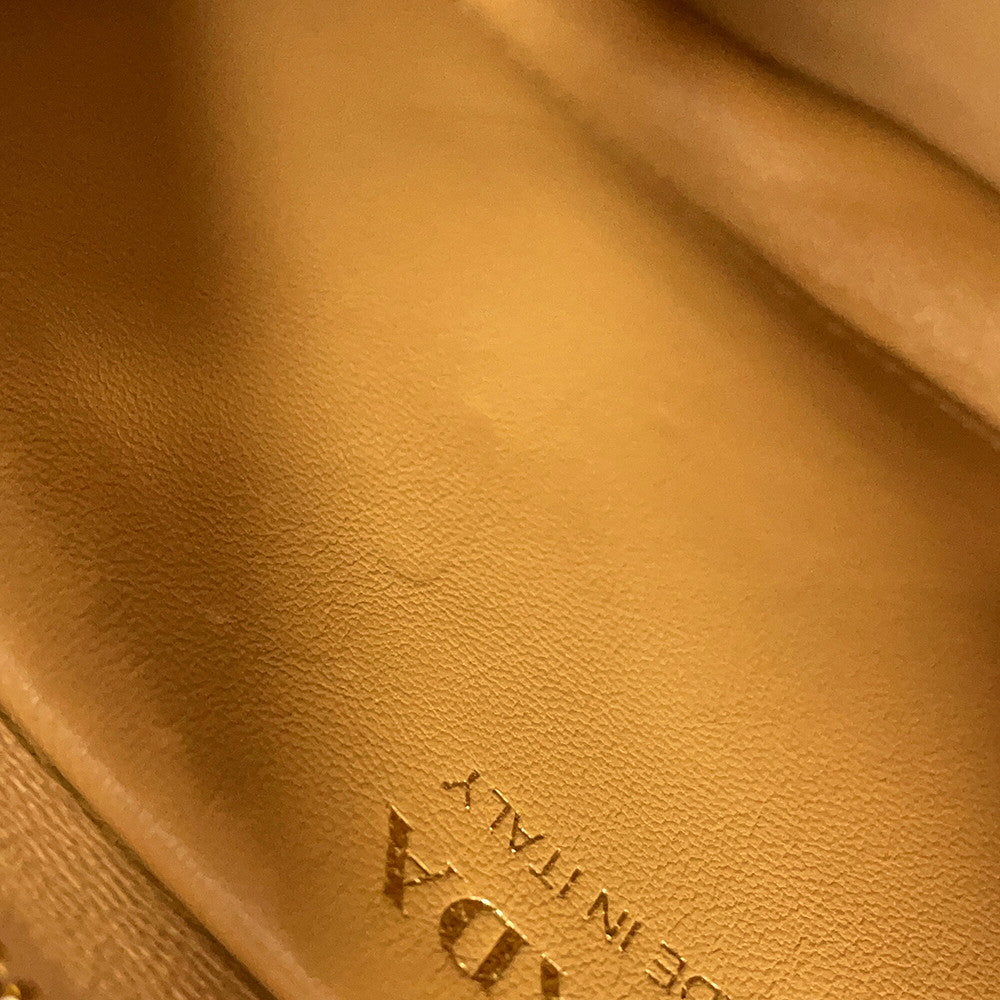 PRADA Arke Bag Beige1BC194_2EC9_F03KL_V_OOO Shearling Leather Size Small