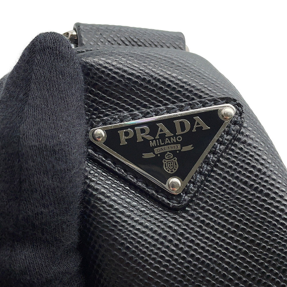 PRADA Triangle Shoulder Bag Black2VH155 Saffiano LeatherLeather