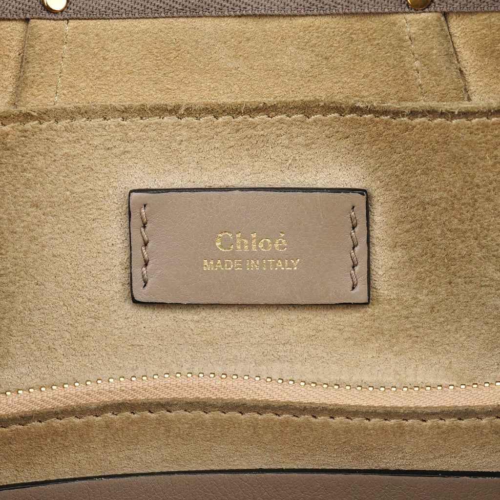 Grey Leather Suede Hayley 2-Way Bag