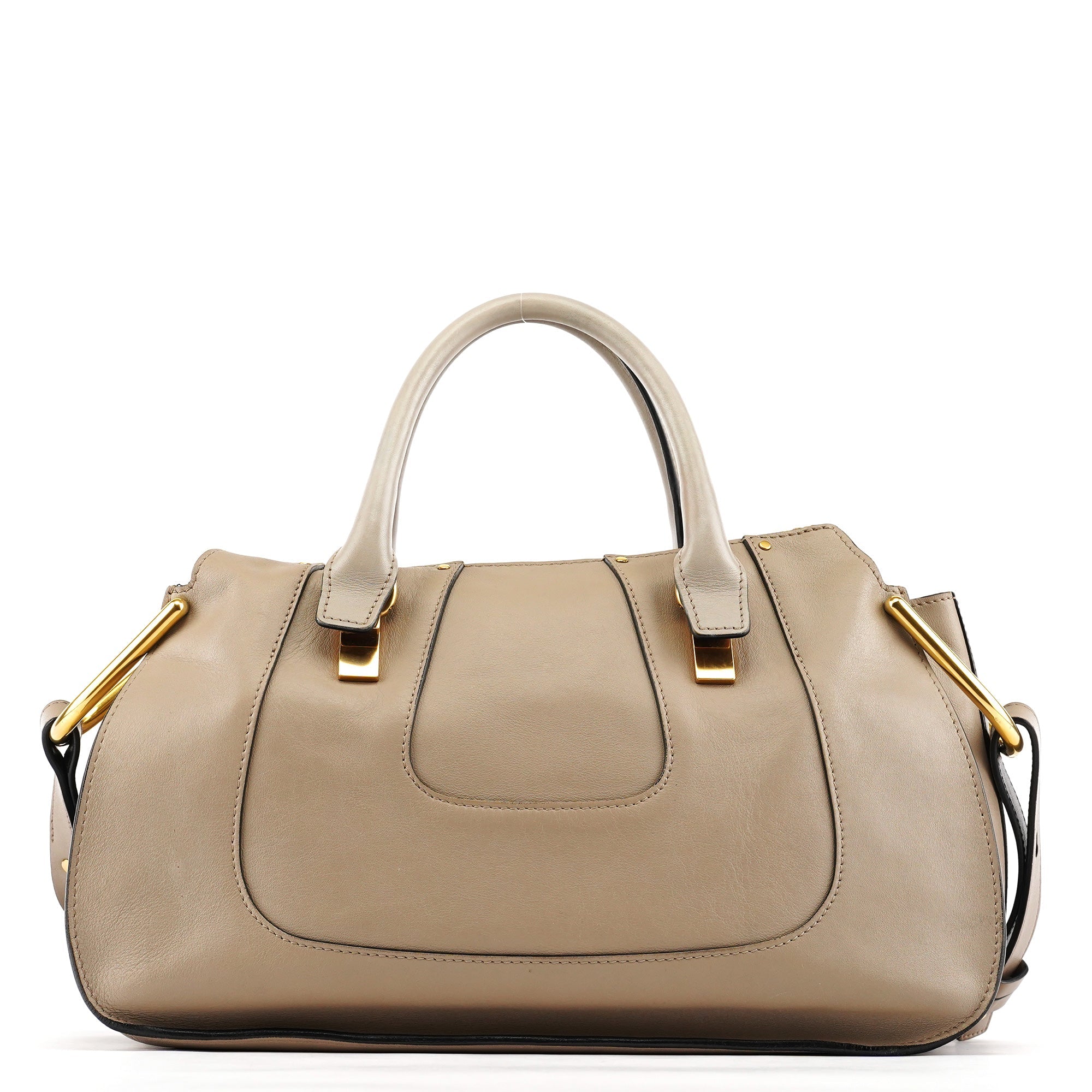 Grey Leather Suede Hayley 2-Way Bag
