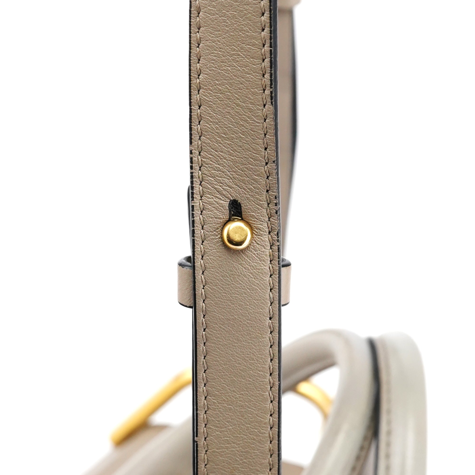 Grey Leather Suede Hayley 2-Way Bag