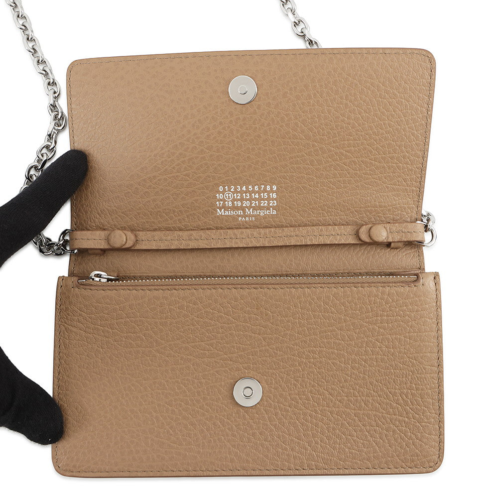 Maison Margiela Maison Margiela 4 Stitch Chain Wallet BeigeSA3UI0008P4455T2172 Leather