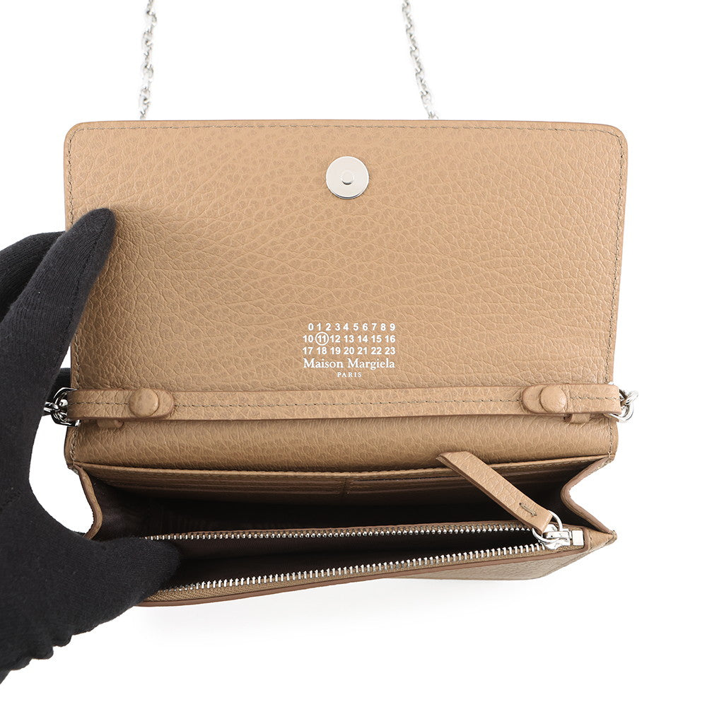 Maison Margiela Maison Margiela 4 Stitch Chain Wallet BeigeSA3UI0008P4455T2172 Leather