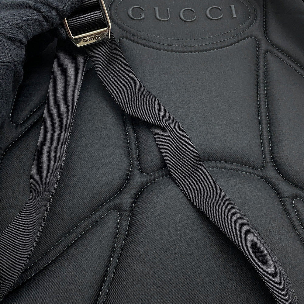 GUCCI Cherie line Backpack Black800265 Nylon Leather