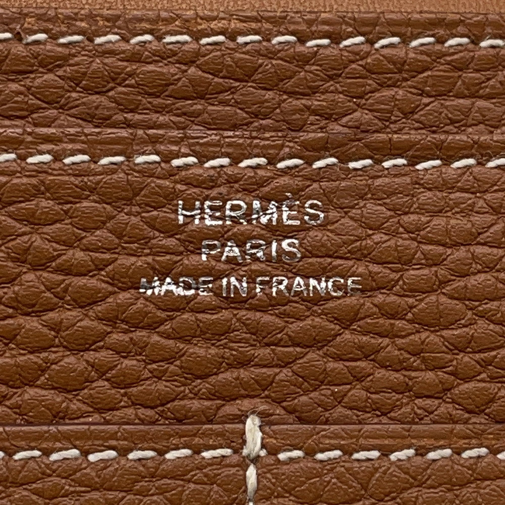HERMES Dogon Gold Togo Leather