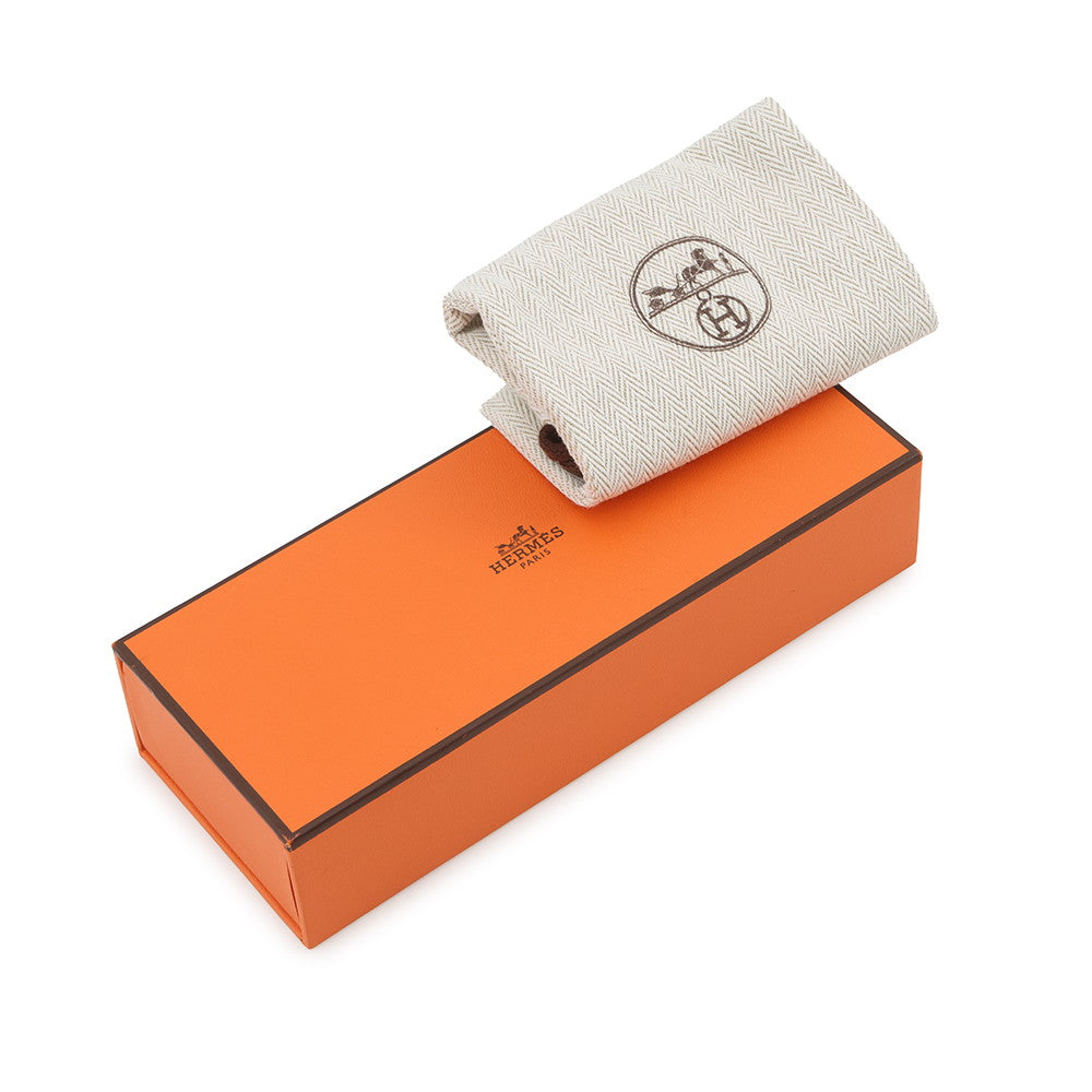 HERMES Valletta Red/White Leather