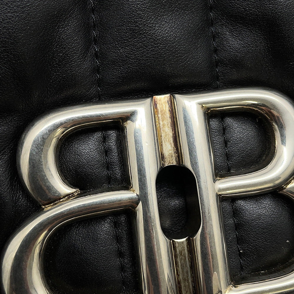 BALENCIAGA Monaco One Shoulder Bag Black787896 Leather Size Small