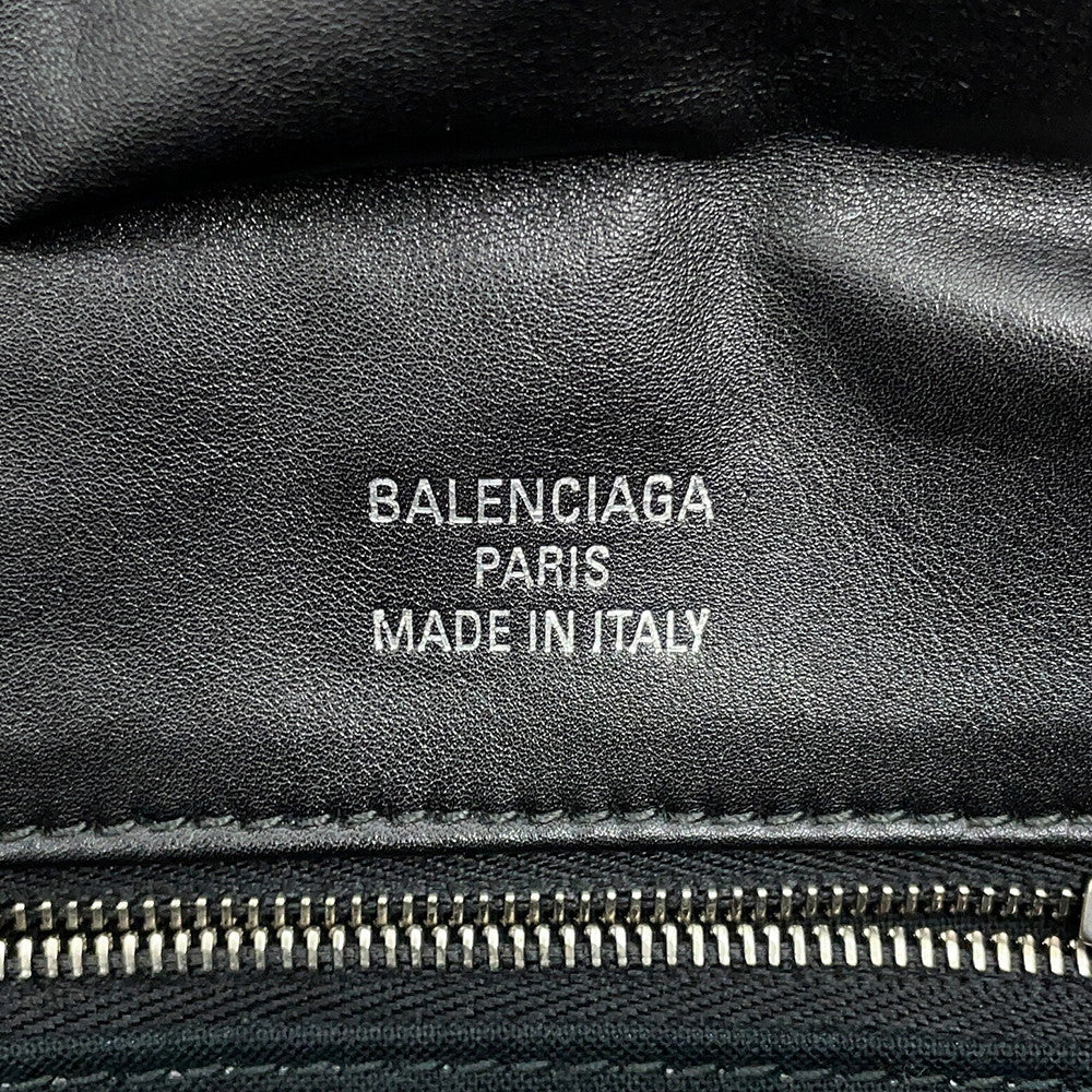 BALENCIAGA Monaco One Shoulder Bag Black787896 Leather Size Small