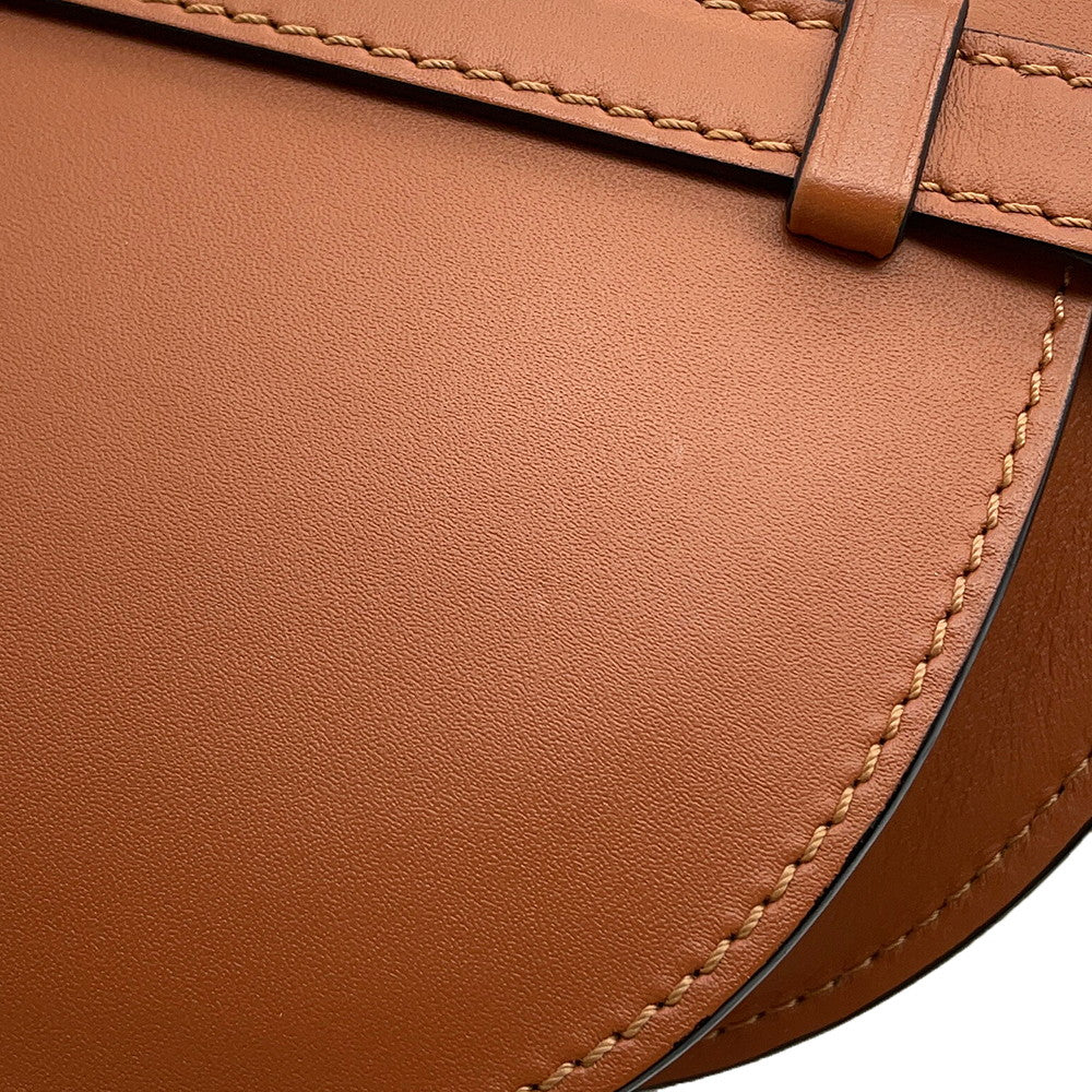 LOEWE Gate Shoulder Bag BrownA650N46X13 Leather Canvas Size Mini