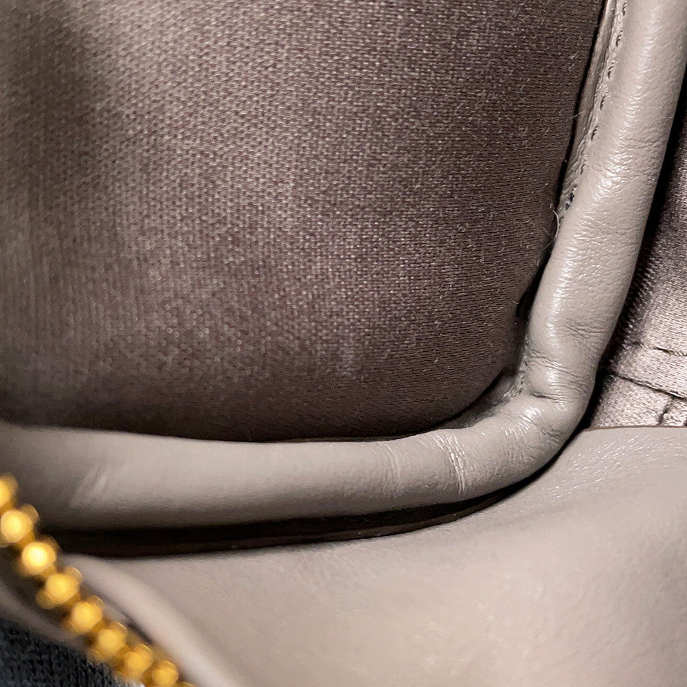 MIUMIU Bag Charm Micro Bag Gray5NR036_2F8W_F0572 Leather Size micro