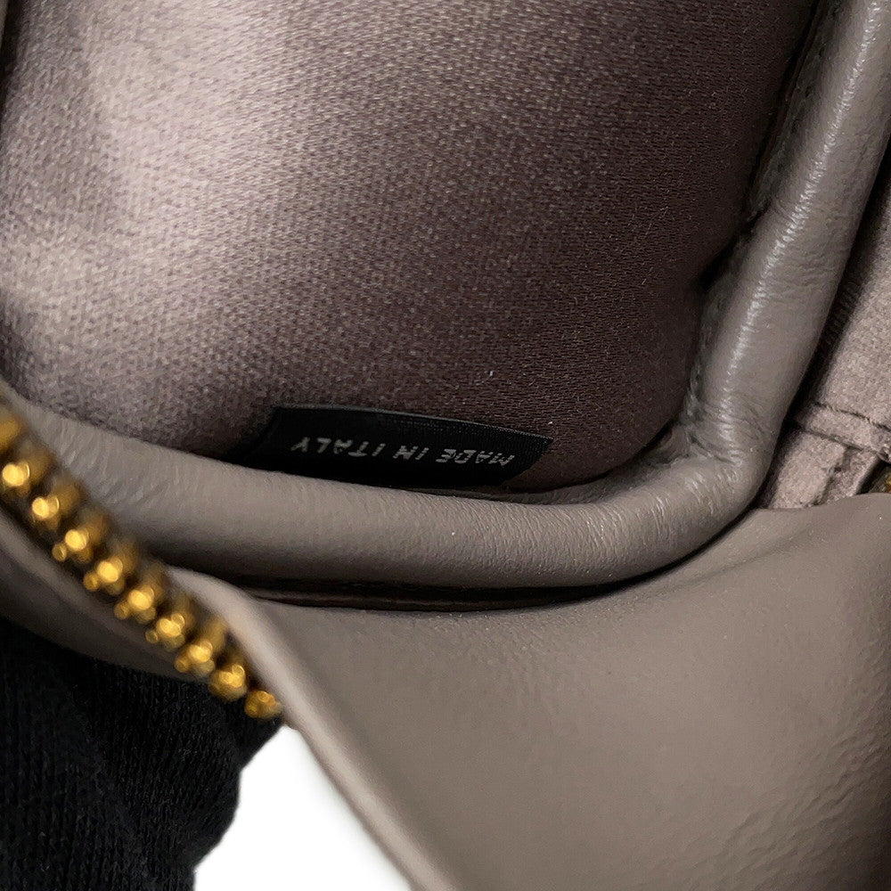 MIUMIU Bag Charm Micro Bag Gray5NR036_2F8W_F0572 Leather Size micro