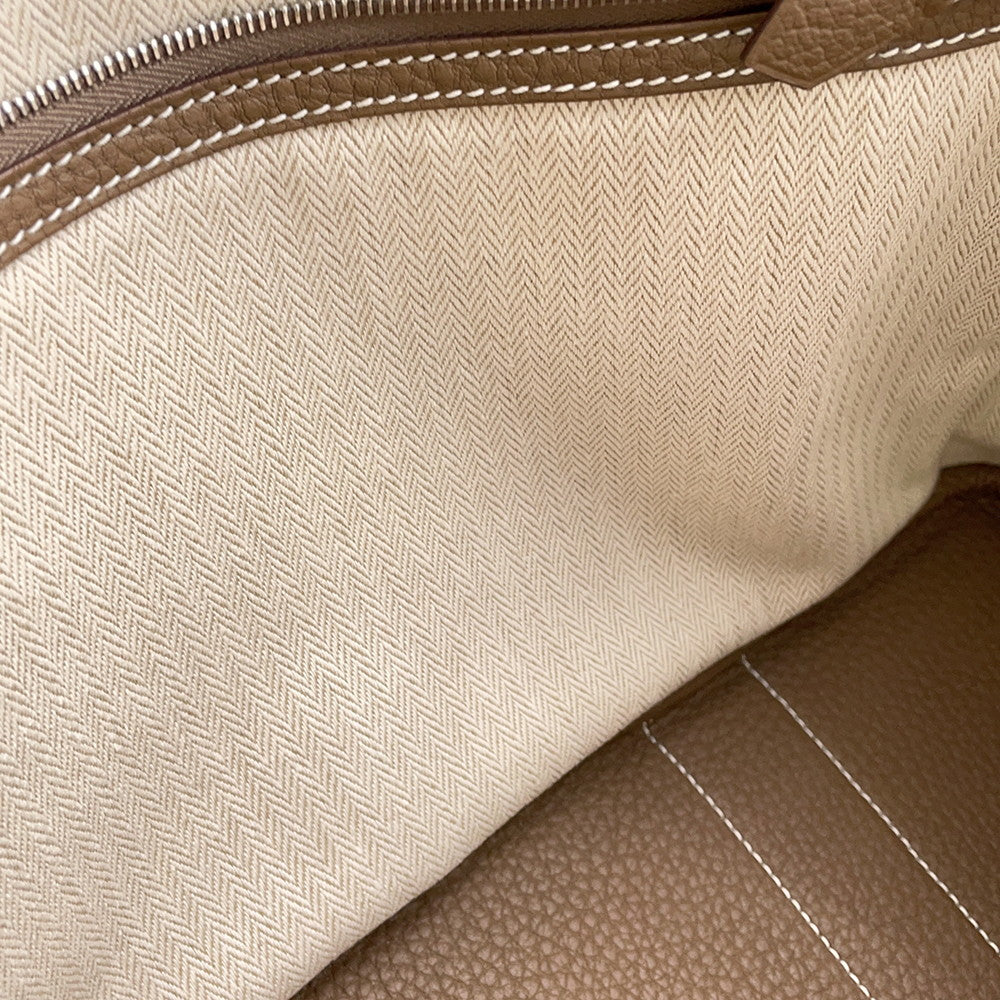 HERMES Garden Party Etoupe Negonda Leather Size PM