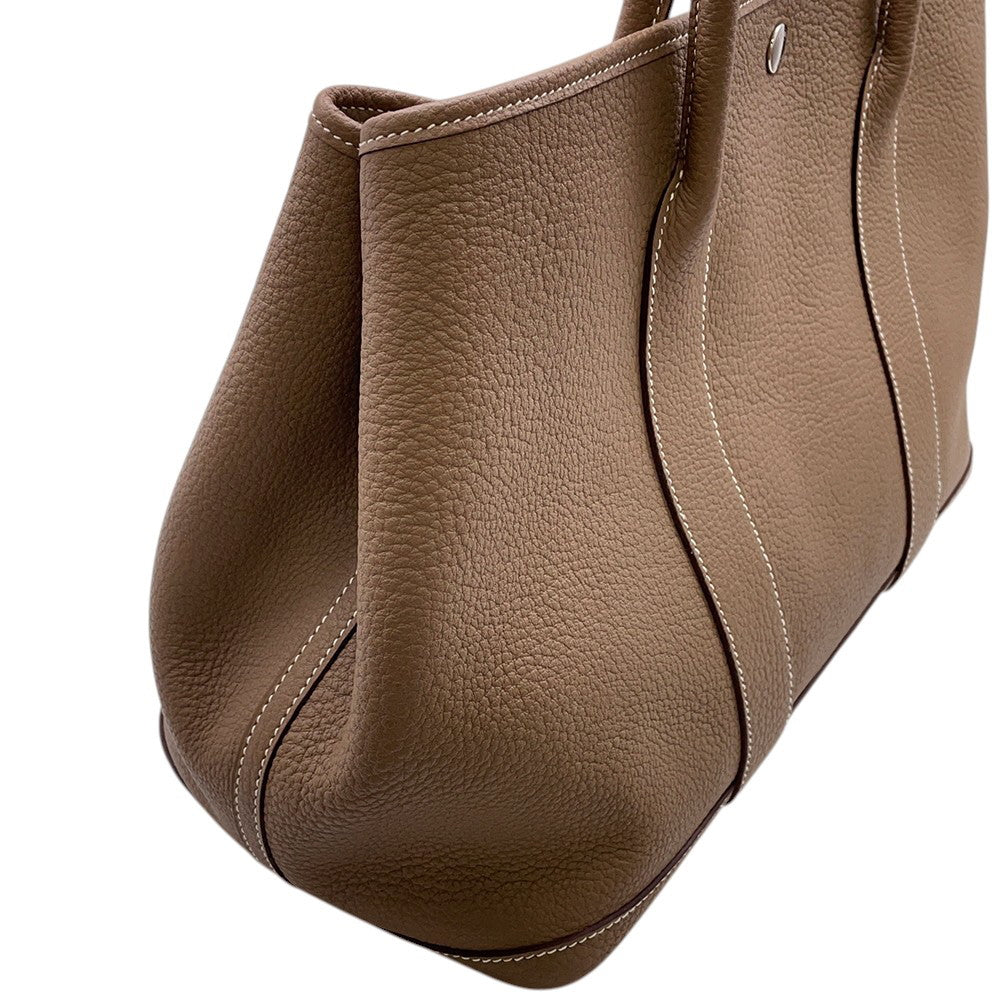 HERMES Garden Party Etoupe Negonda Leather Size PM