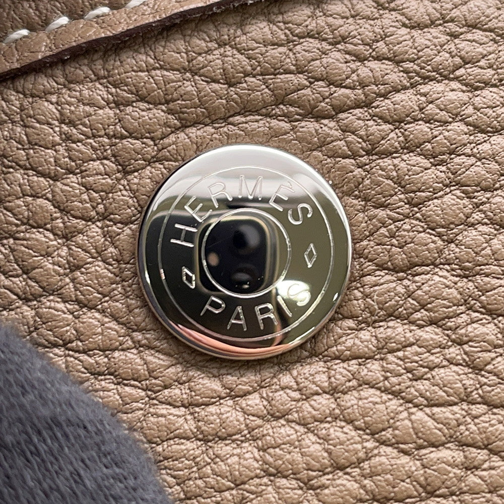HERMES Garden Party Etoupe Negonda Leather Size PM
