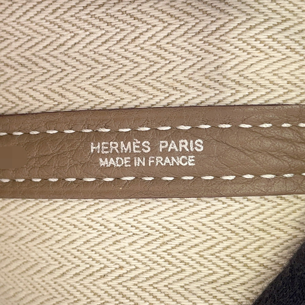 HERMES Garden Party Etoupe Negonda Leather Size PM