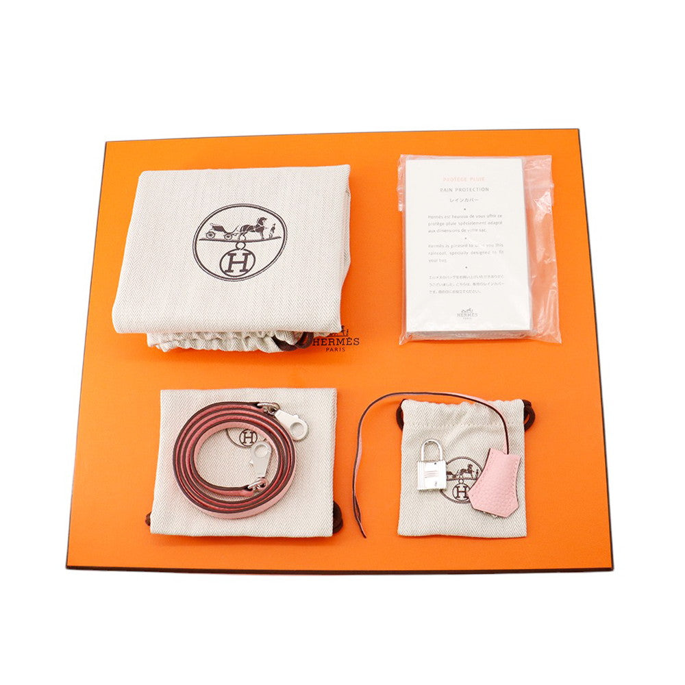 HERMES Bolide Verso Rose Sakura / Nata Taurillon Clemence Size 31