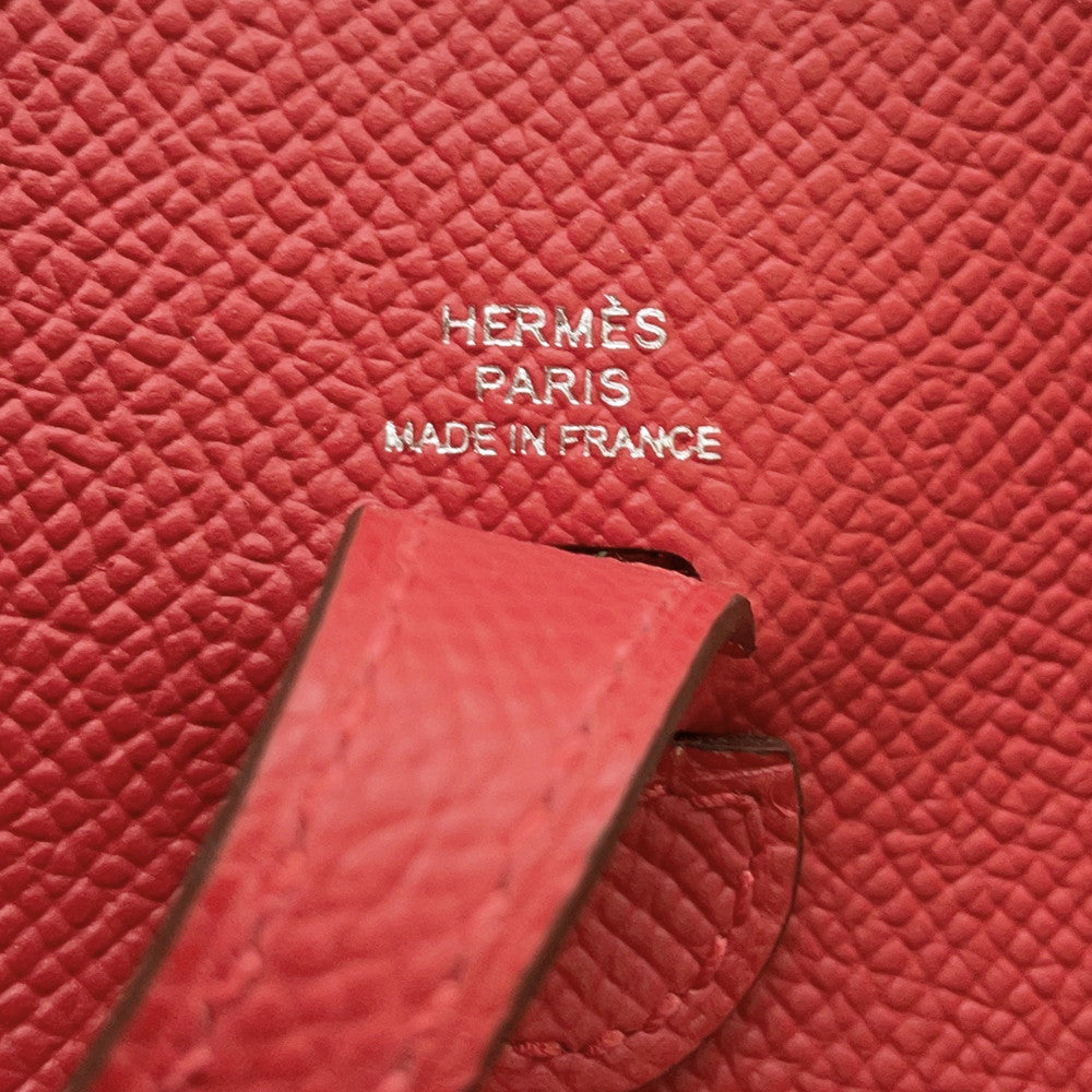 HERMES Evelyne Sellier Rouge Coeur Epsom Size TPM