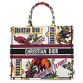 Dior Book Tote Indian Animals White/MulticolorM1286ZEBM_M933 Canvas Size Large