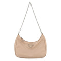PRADA Re-Edition2005 ChainShoulder Bag Beige1BH204 Nylon