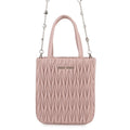 MIUMIU Matelassé Crystal 2-way Handbag Pink5BA220 Leather