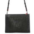 Christian Louboutin Sky Pouch Shoulder Bag Black/Red Sequins Leather